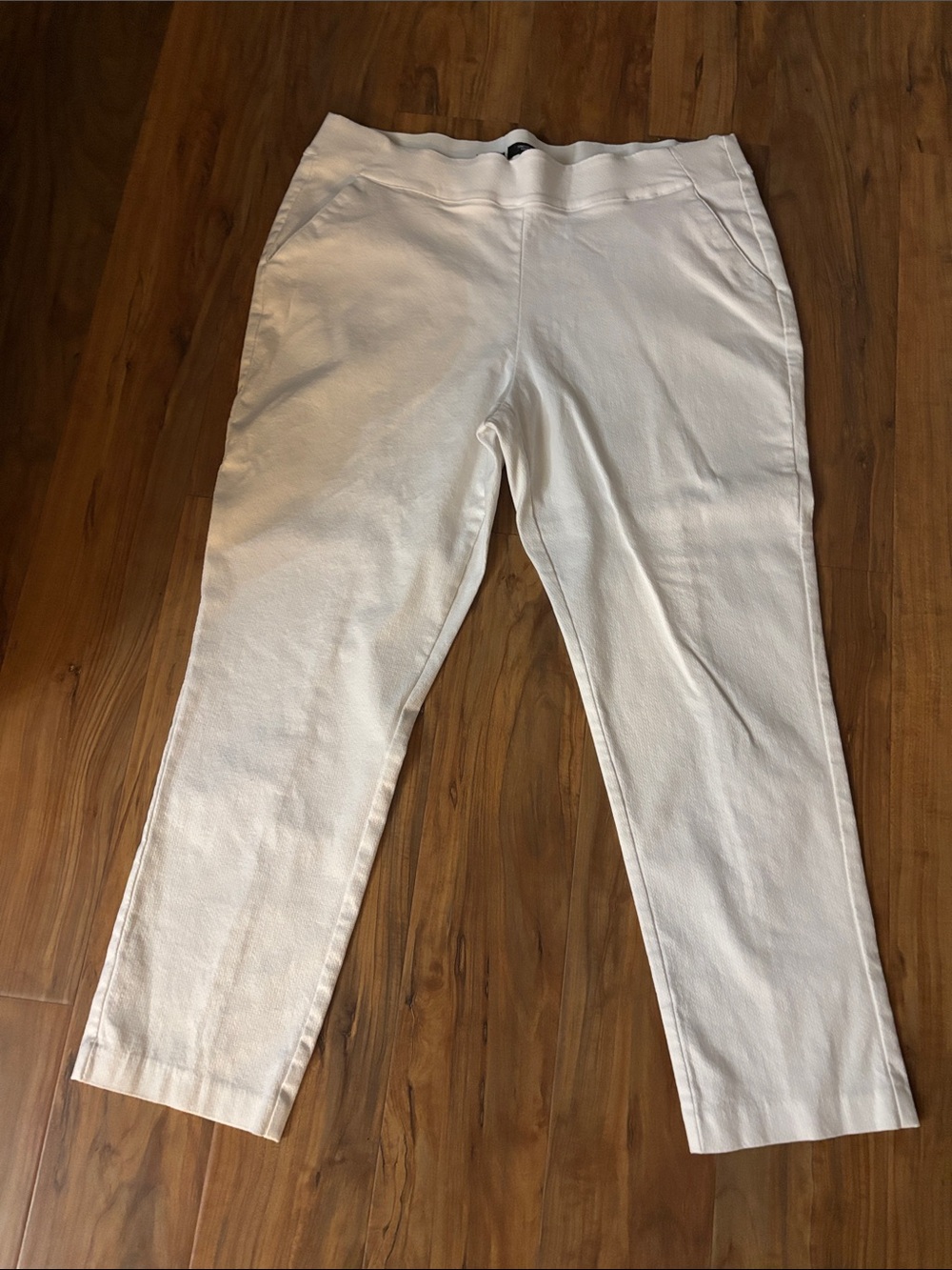 Simply Vera Vera Wang White Cropped Stretch Jeans